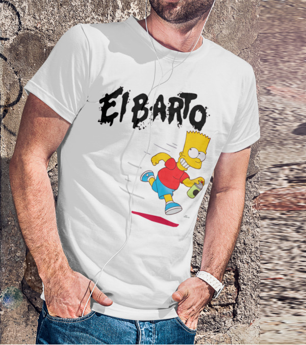 Vans Simpsons El Barto Bart Simpson Spray Can T-Shirt