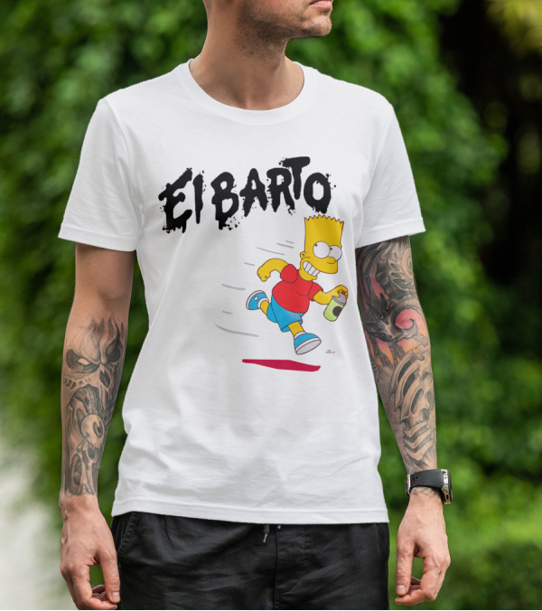Vans Simpsons El Barto Bart Simpson Spray Can T-Shirt