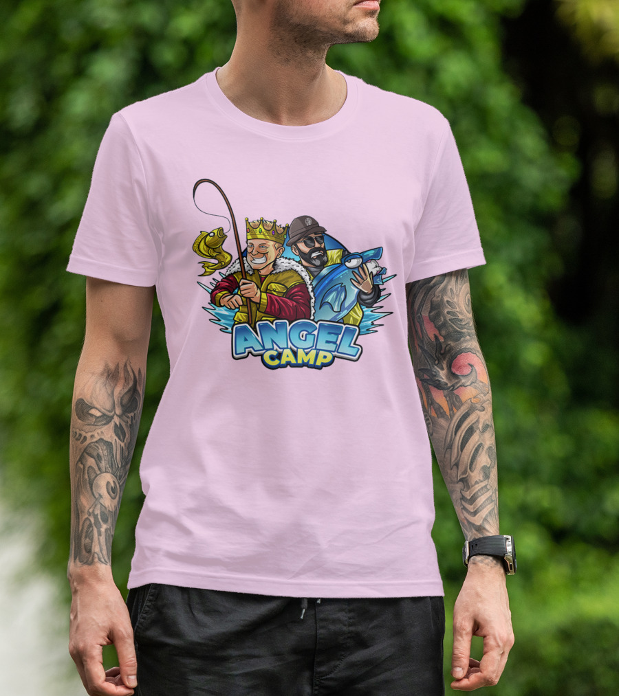 ANGEL CAMP FISHING KING AND BLUE SHARK T-Shirt