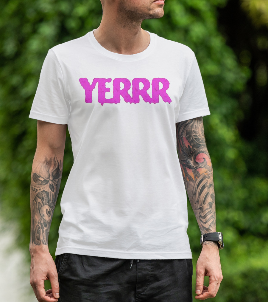 YERRR Gio And Eli Merch Text T-Shirt