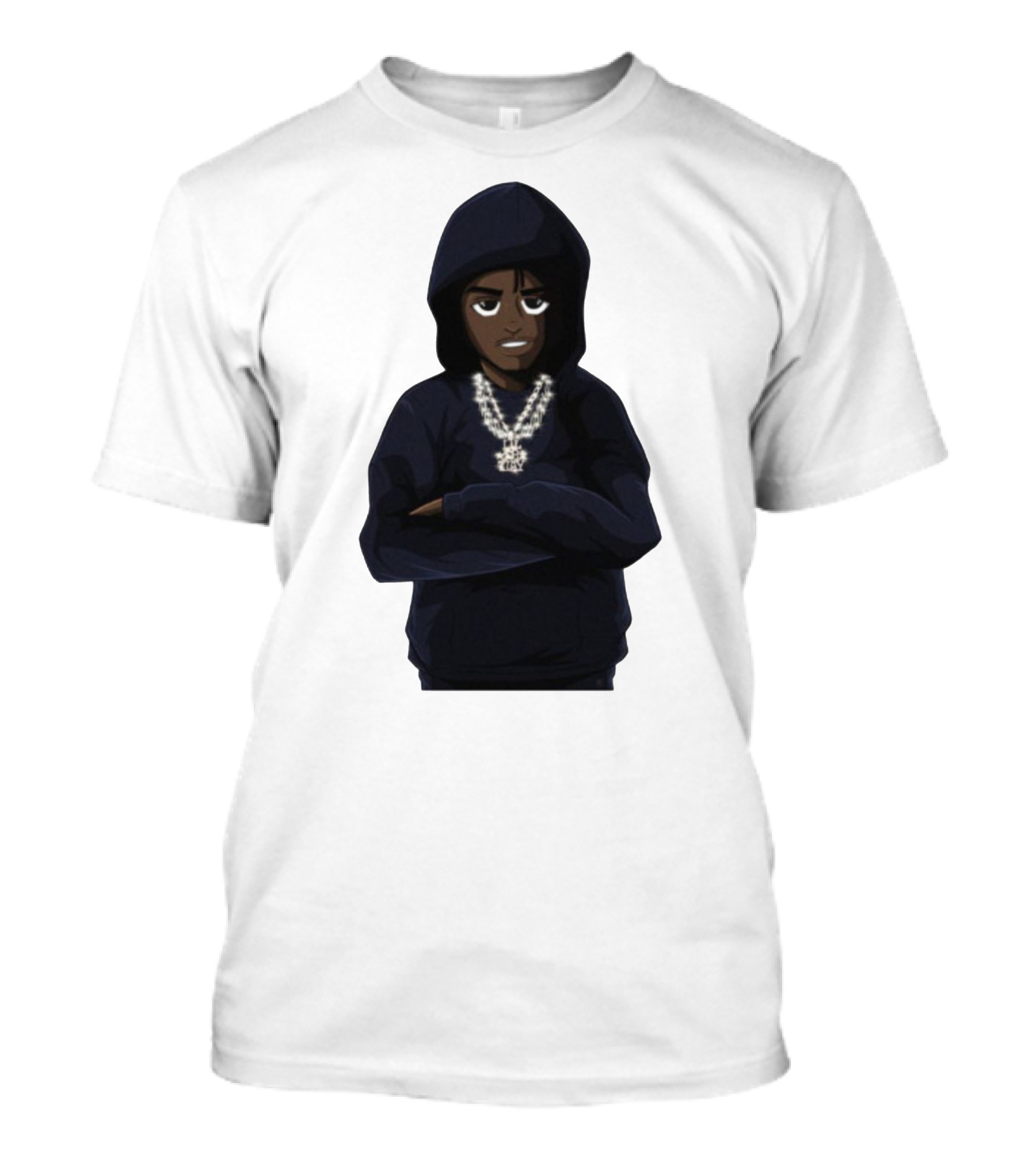 Lil Tjay Merch Hoodie Character With Chains T-Shirt