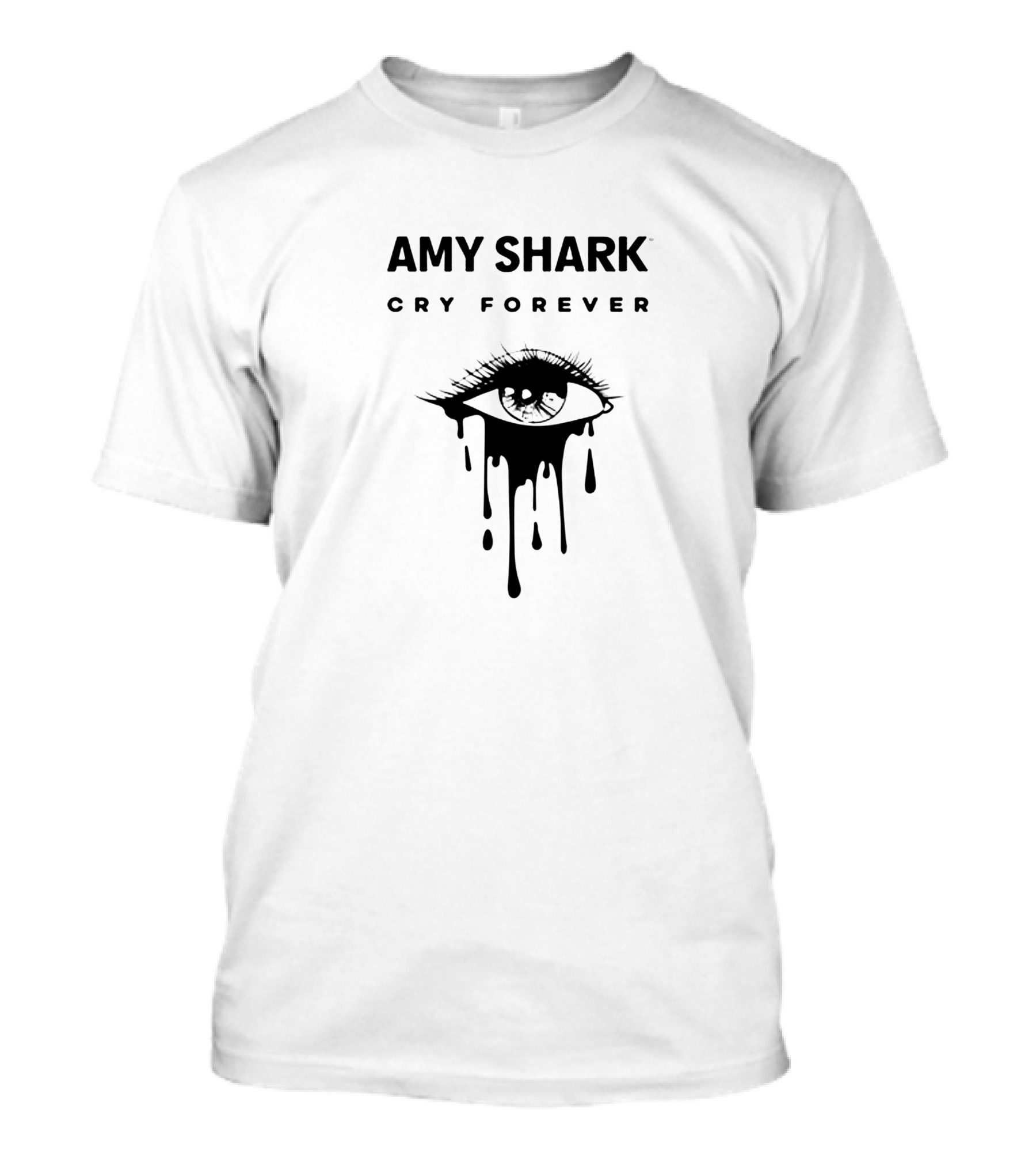 AMY SHARK CRY FOREVER Dripping Eye T-Shirt