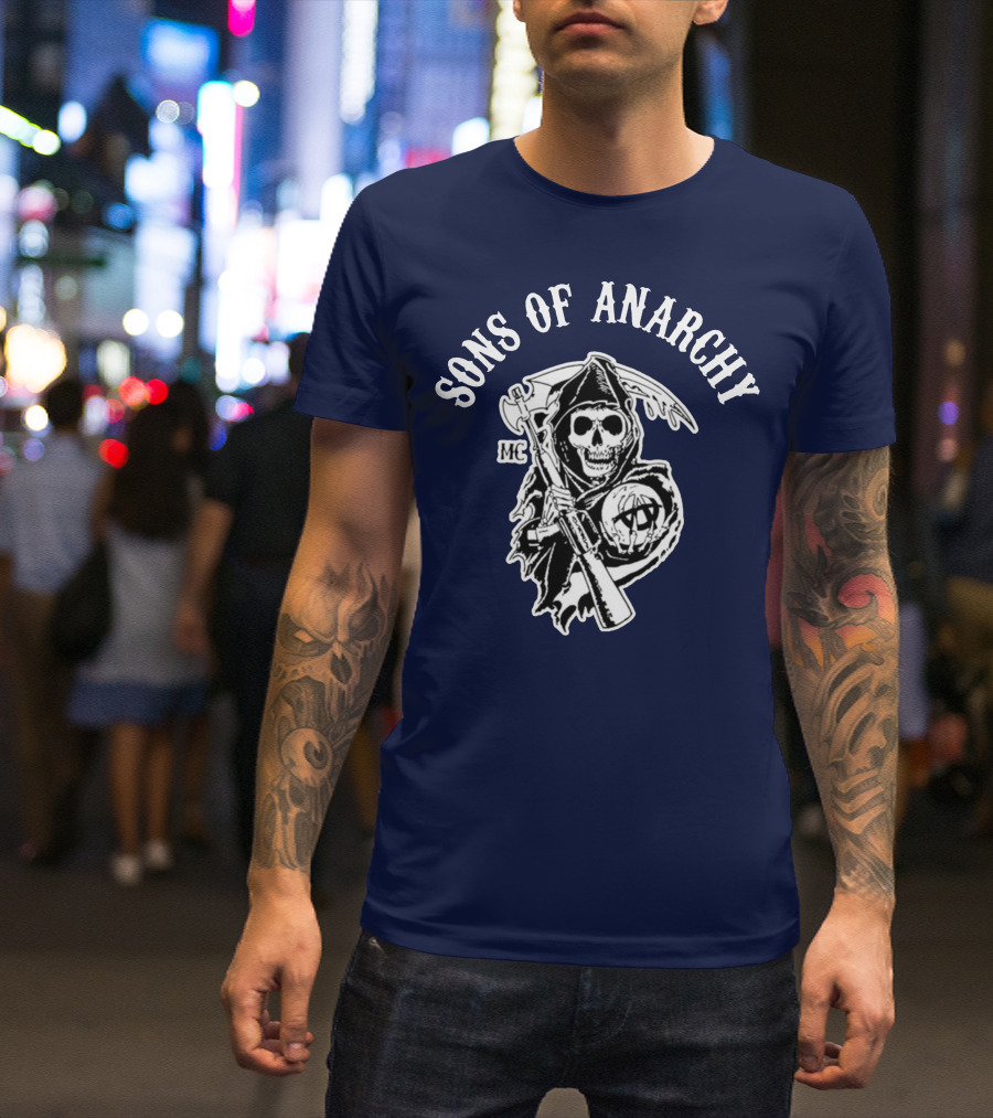 Sons Of Anarchy MC Grim Reaper Iconic Merchandise T-Shirt