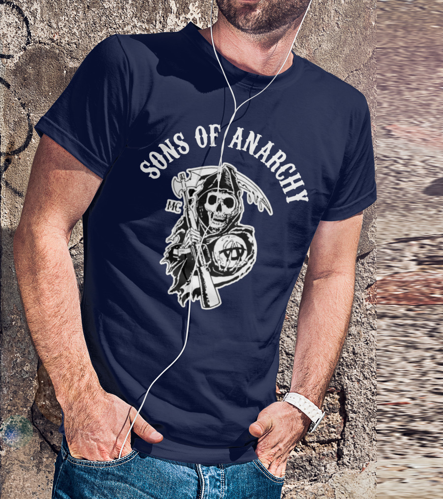 Sons Of Anarchy MC Grim Reaper Iconic Merchandise T-Shirt