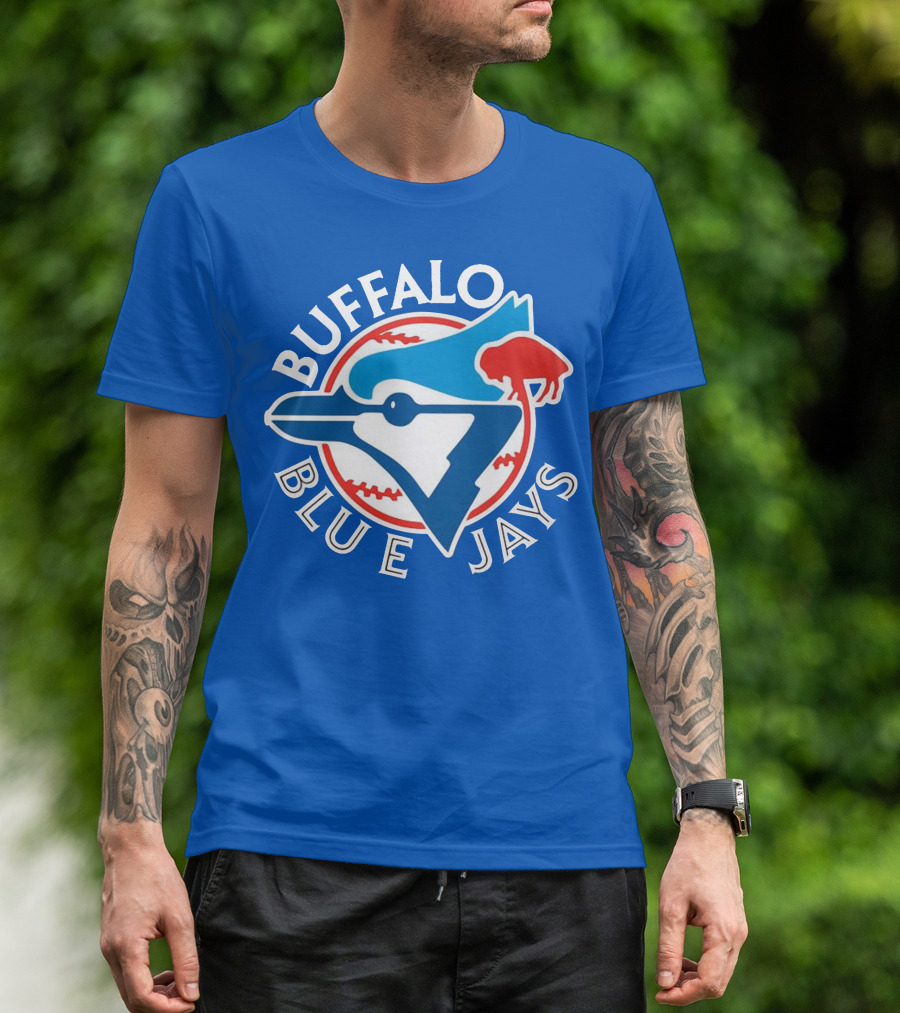 Buffalo Blue Jays Vintage Baseball Logo Fusion T-Shirt