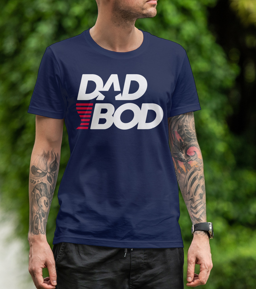 DAD BOD Star Stripes Patriotic T-Shirt