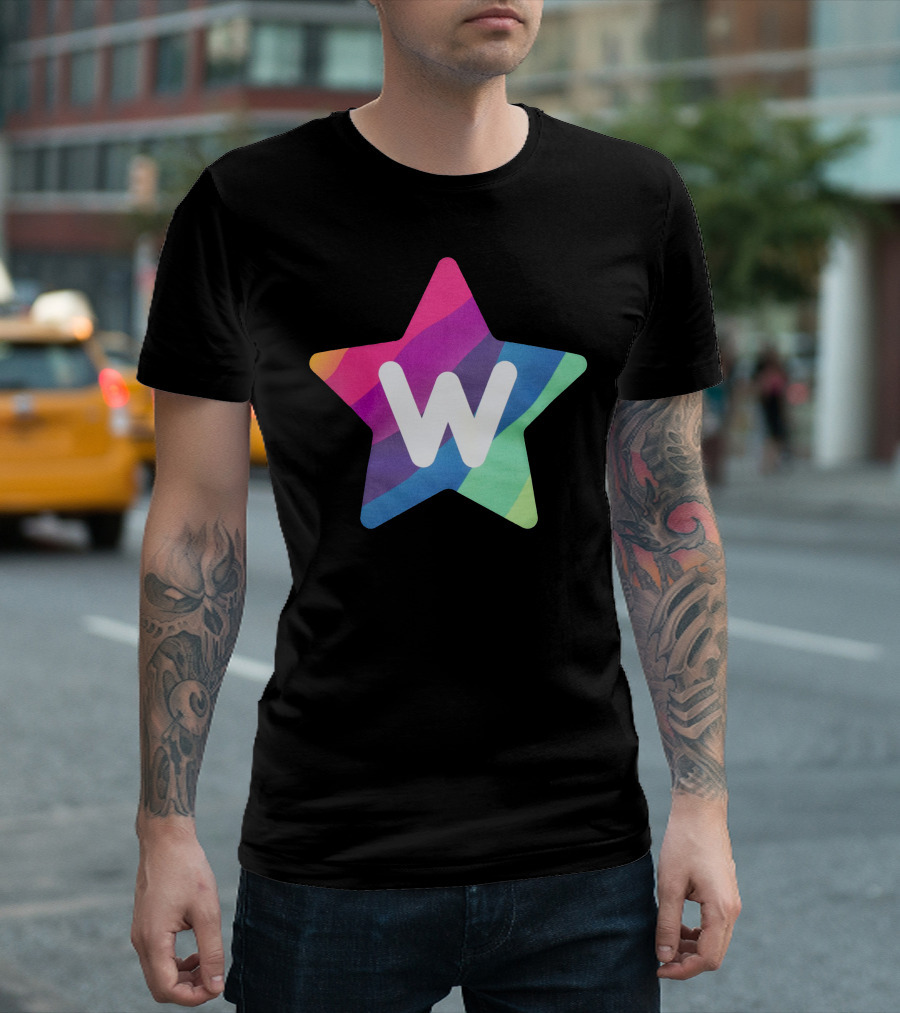 W Star Rainbow Rocket Merch T-Shirt