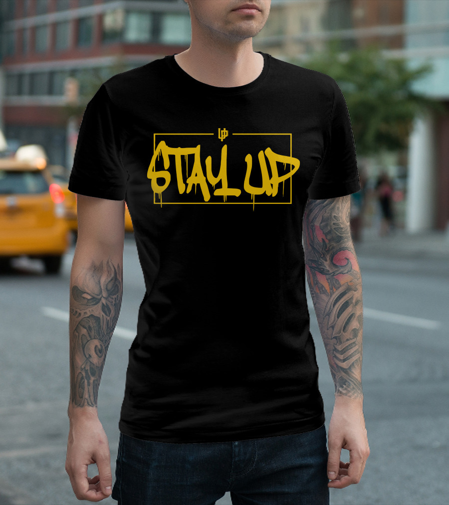 Stay Up Hopsin Merch Official Graffiti T-Shirt