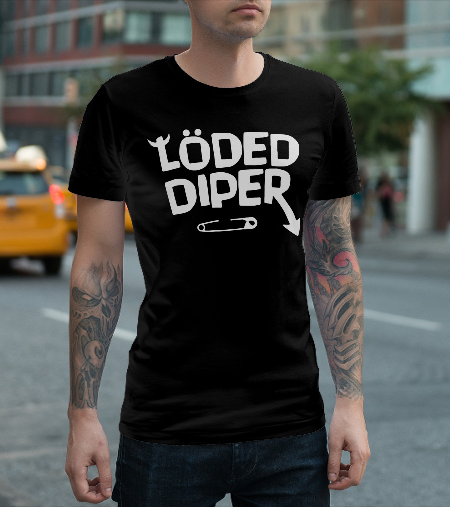 Löded Diper Diary of a Wimpy Kid Band Safety Pin T-Shirt