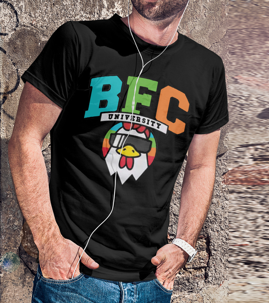 BFC University Chicken Headphones Kyr Sp33dy Merch T-Shirt