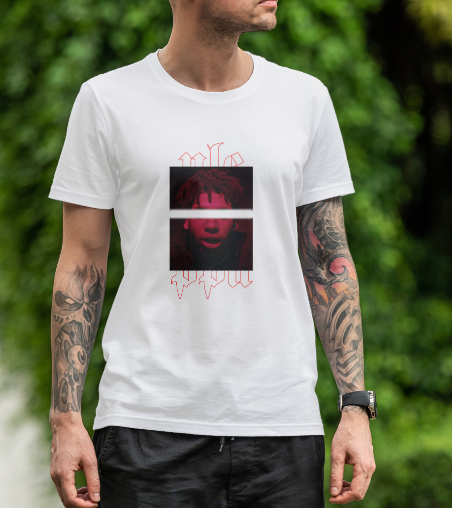 NLE Choppa Red Portrait Merch T-Shirt