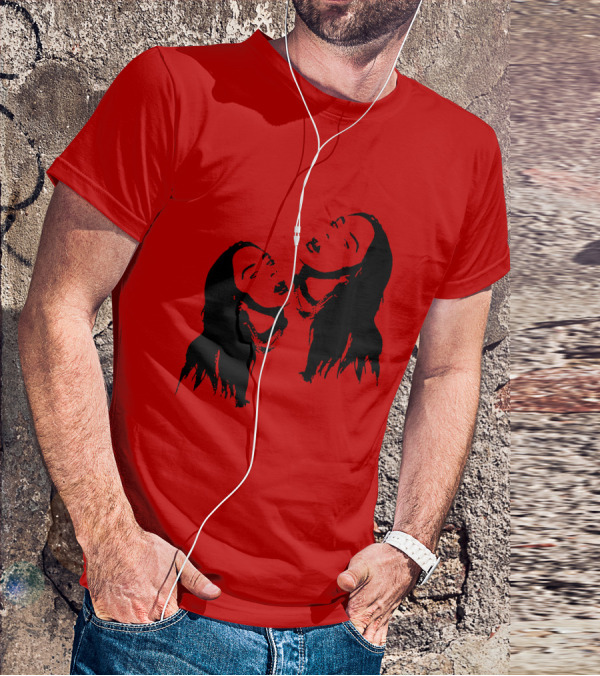 Billie Eilish Merch Stay Home Red Double T-Shirt