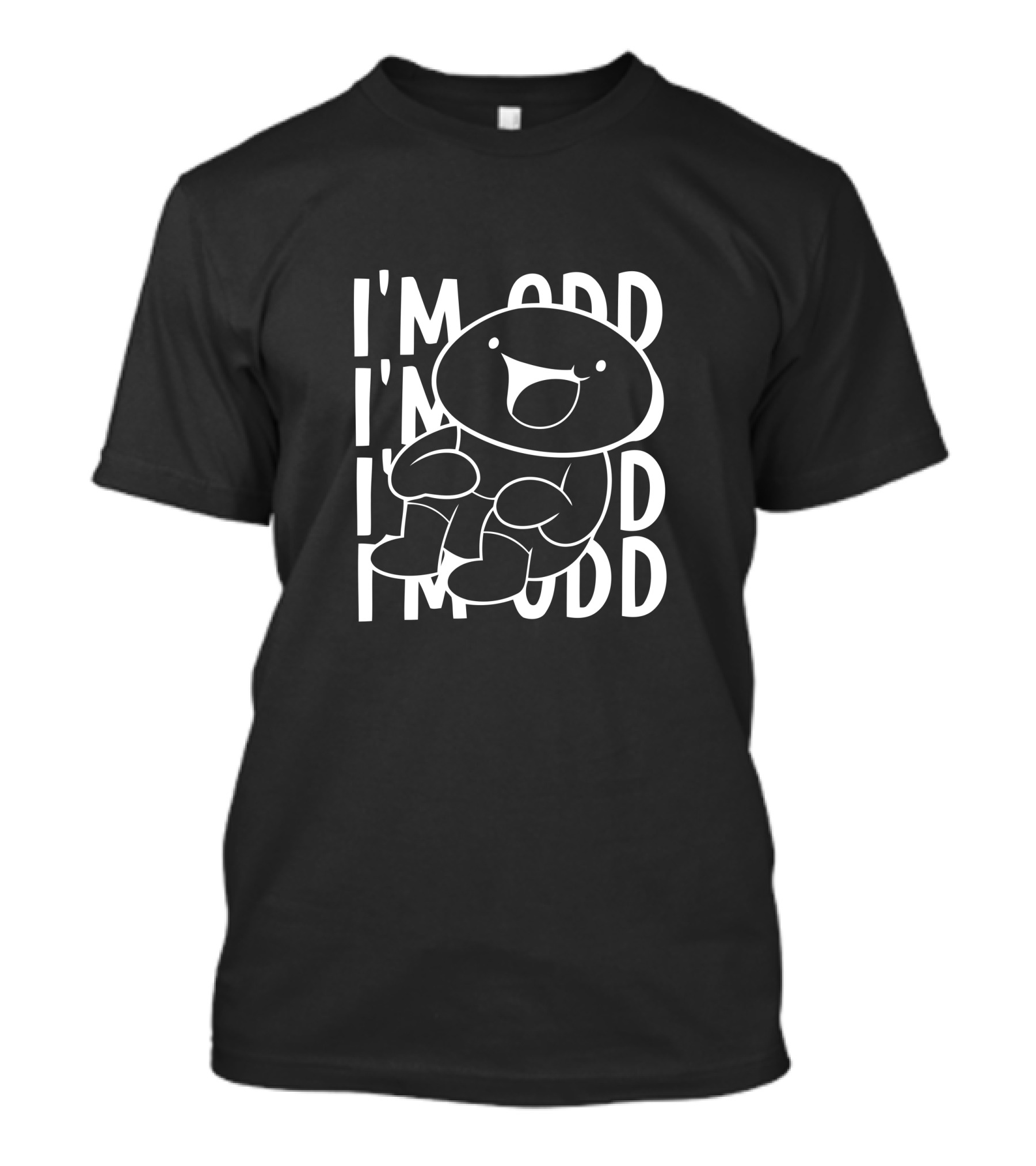 Odd Ones Out Merch I'm Odd Character Sitting Repeated Text T-Shirt