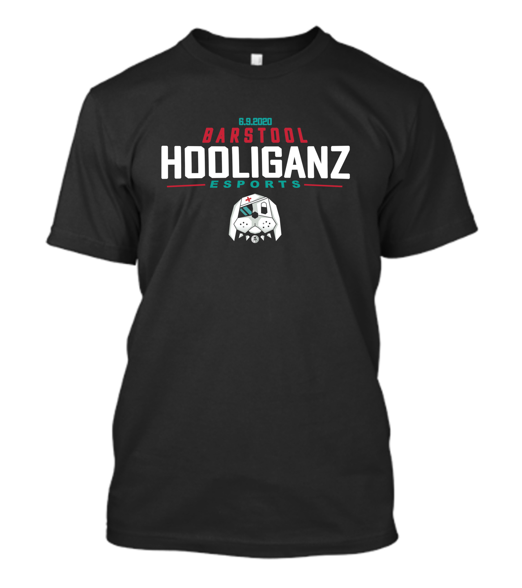 Hooliganz Esports 6.9.2020 Gaming Mask T-Shirt