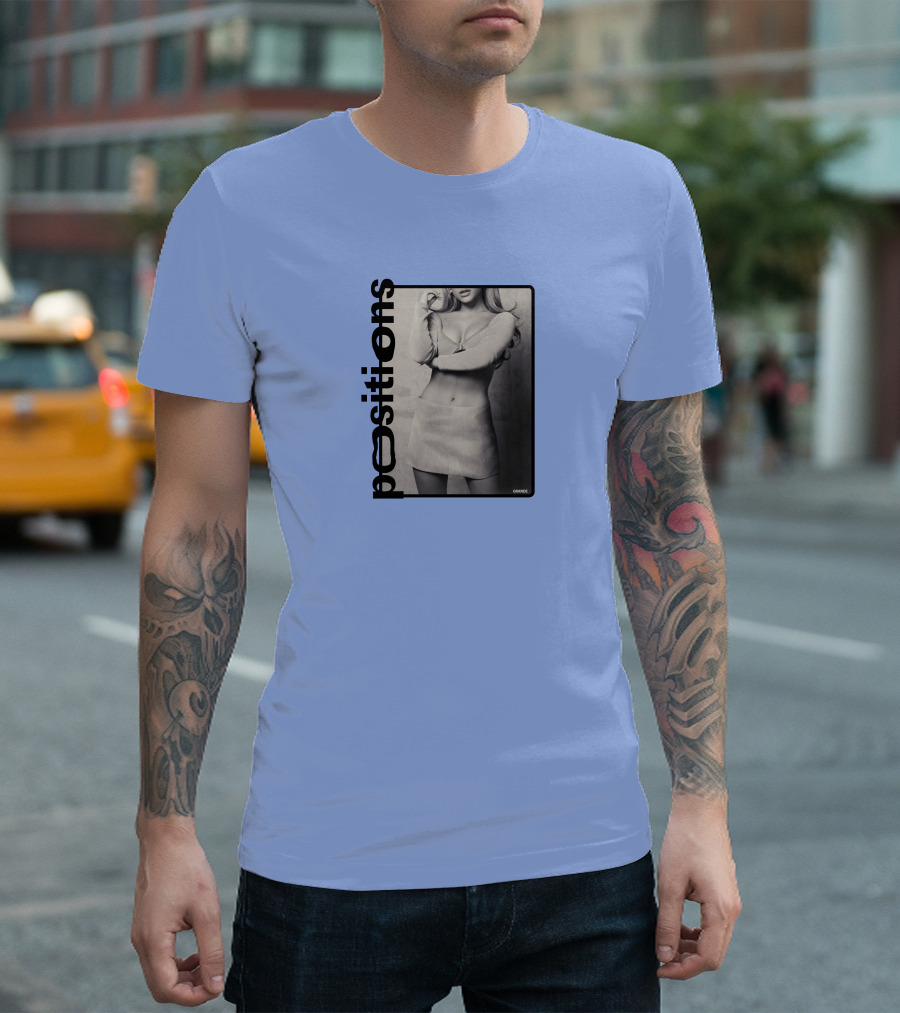 Positions Ariana Grande Black and White Photo Merch T-Shirt