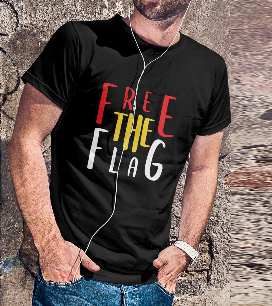 Free The Flag Red Yellow T-Shirt