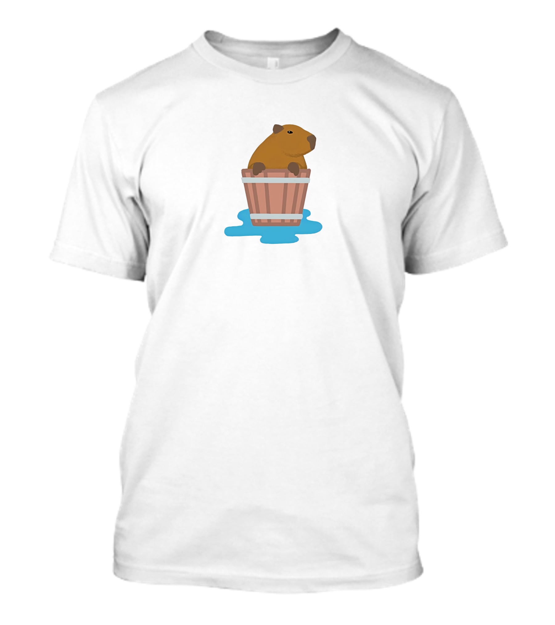 Capybaras Barrel Bath Soaking Relaxation T-Shirt