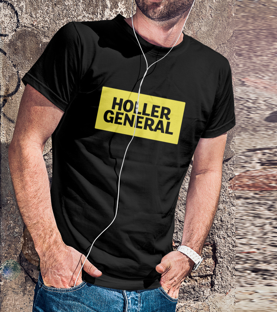 Holler General Distinct Yellow Rectangle T-Shirt