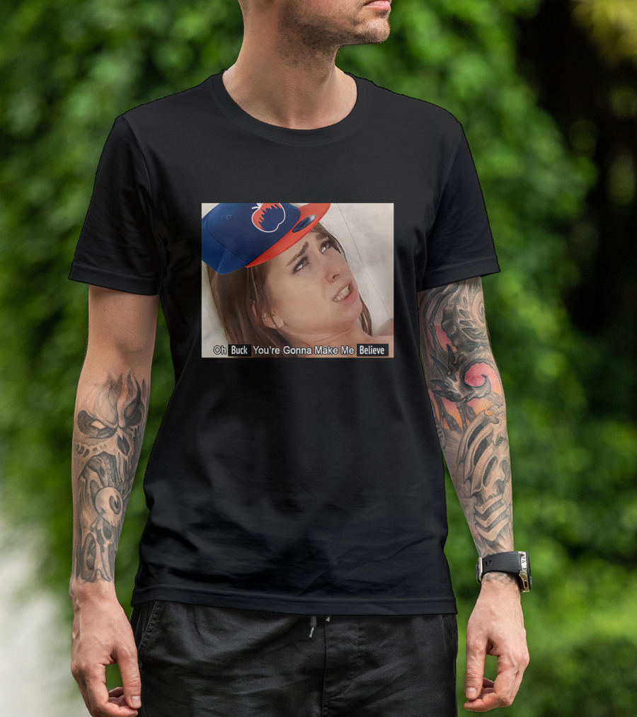 KFC Radio Oh Buck You're Gonna Make Me Believe Mets Hat Image T-Shirt