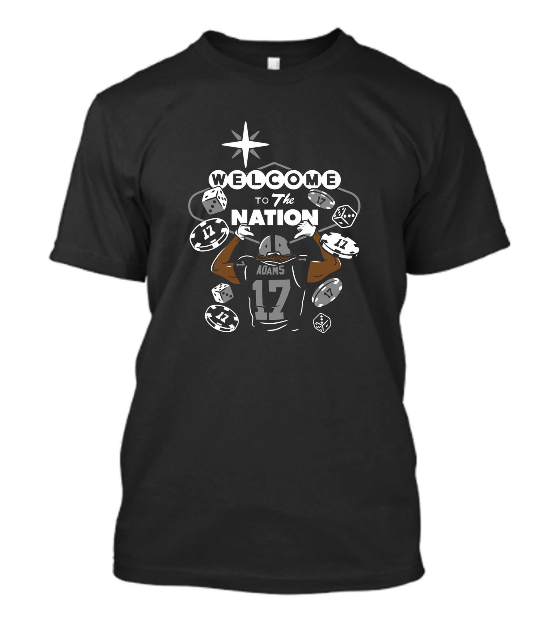 Welcome To The Nation Adams 17 Raider Cody Warriorsworld T-Shirt