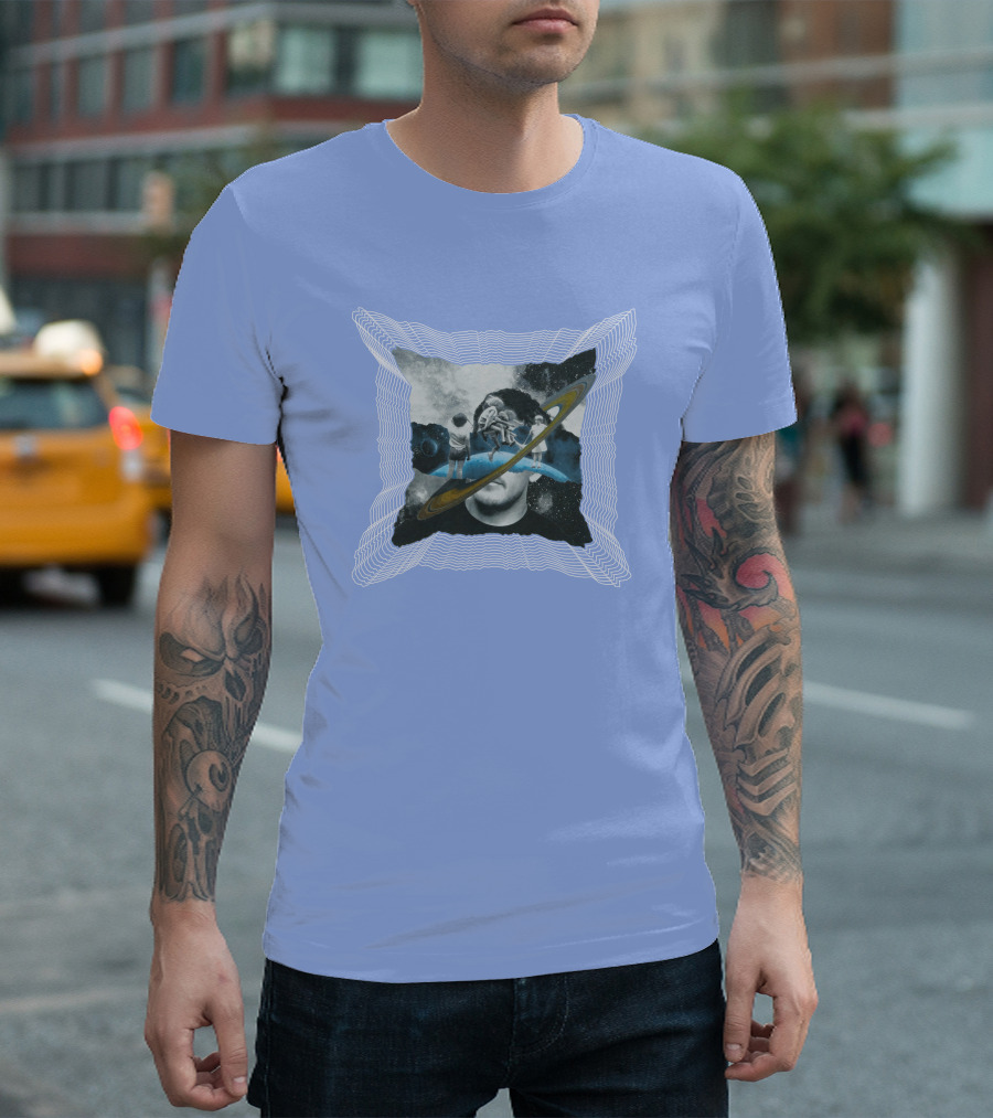 Captain Cloak Brandiswm Inward Astronaut Rings James Mark T-Shirt