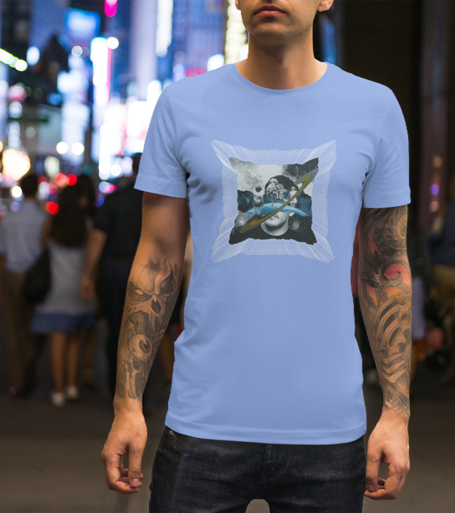 Captain Cloak Brandiswm Inward Astronaut Rings James Mark T-Shirt