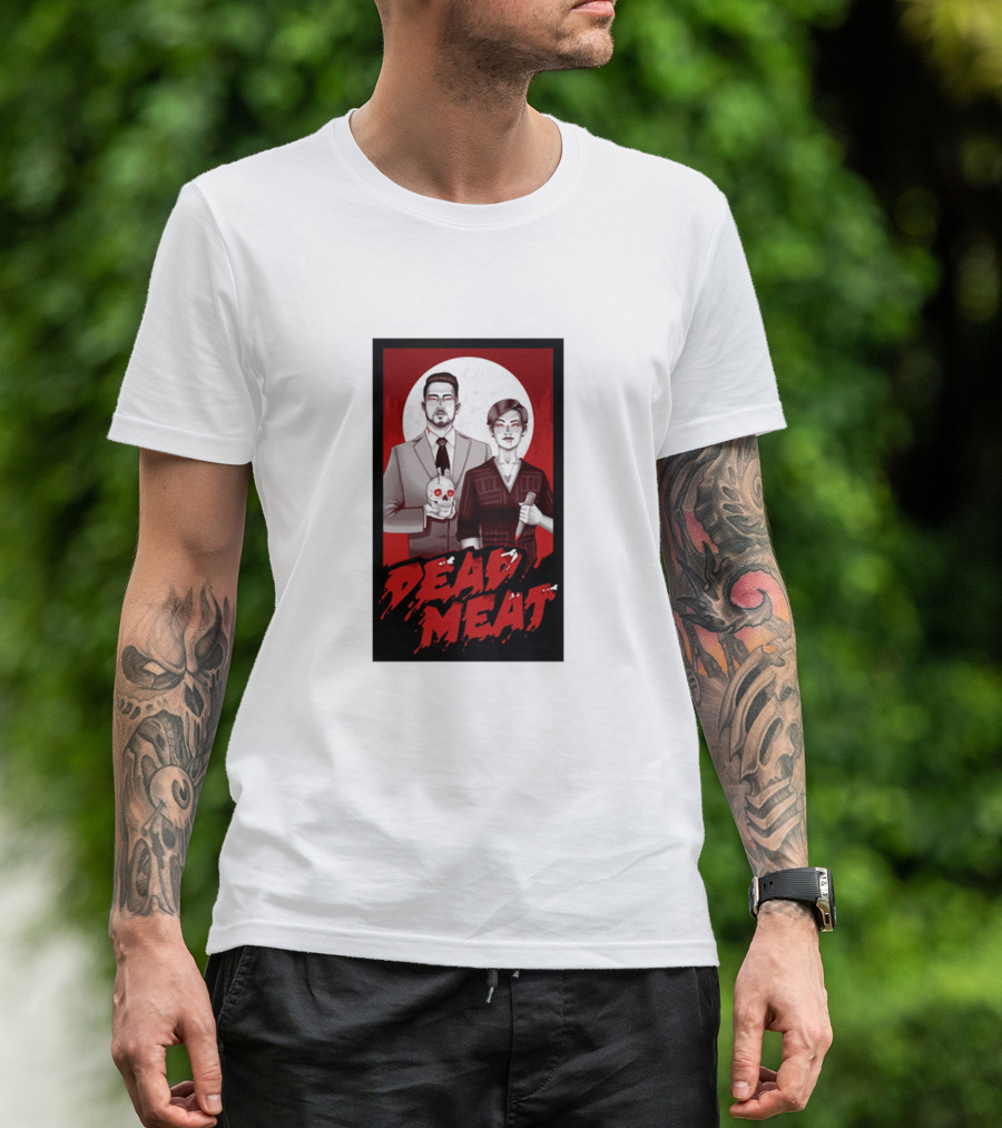 Dead Meat Bloody Moon Duo With Skull T-Shirt