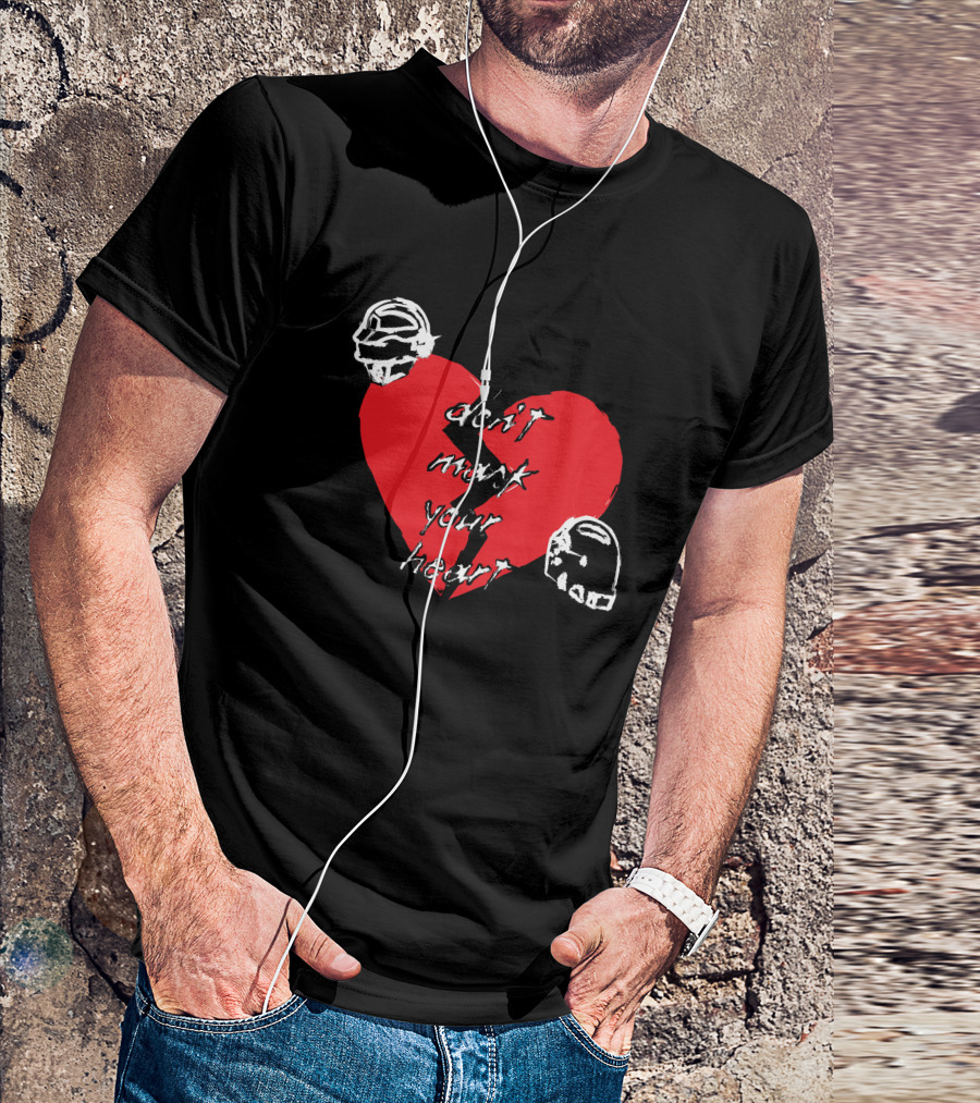 Don't Mark Your Heart Daft Helmets Shirtbimbo Merch T-Shirt