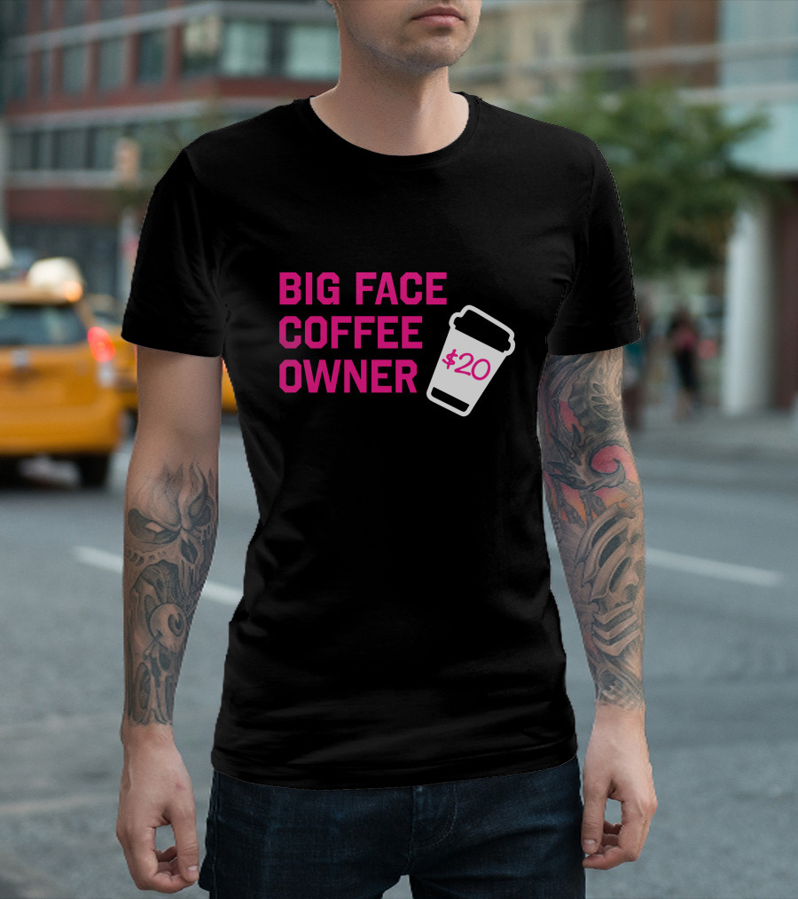 Big Face Coffee Owner $20 Miami Heat UK T-Shirt