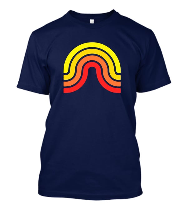 The Geoff Stuff Olden Days Rainbow Logo Geof Flramsey T-Shirt