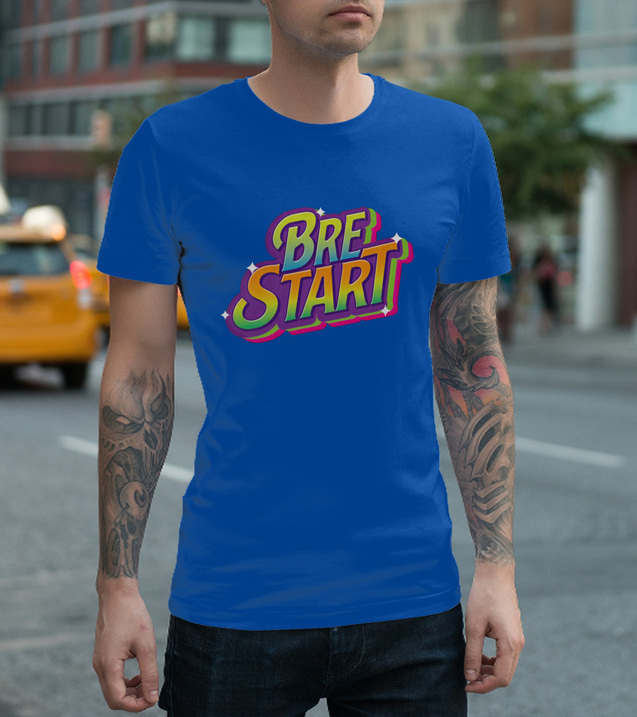 Uuddshop Bre Start Bubble Retro Rainbow T-Shirt