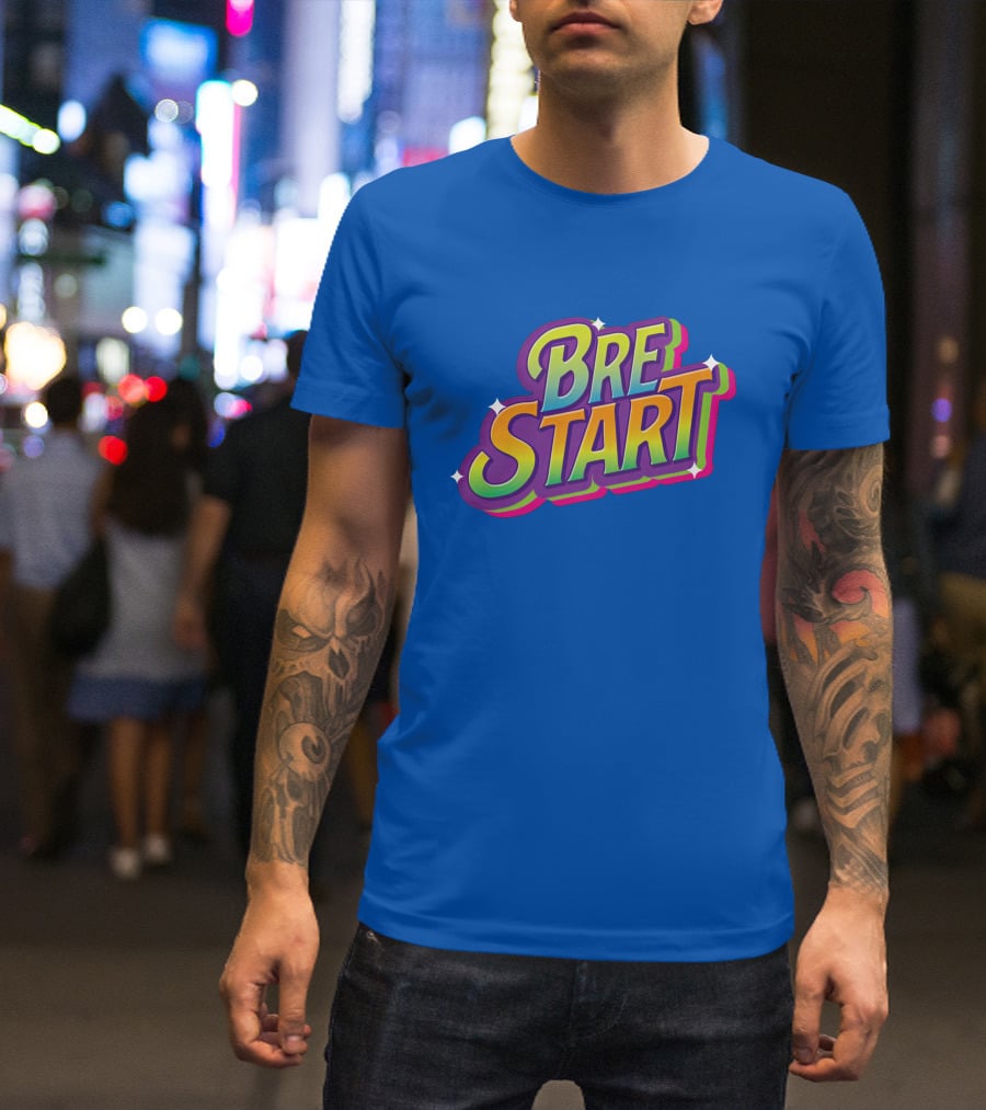 Uuddshop Bre Start Bubble Retro Rainbow T-Shirt