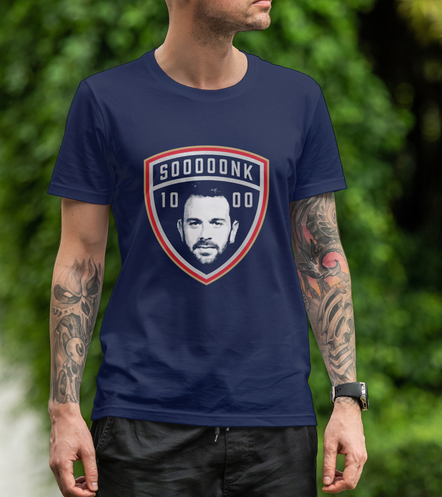 Sonk 1000 Florida Panthers Sooooonk 10 00 Crest T-Shirt