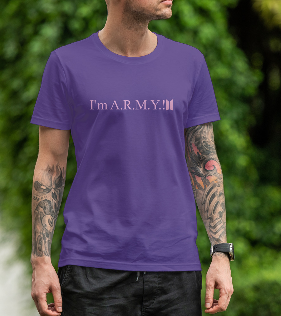 I'm A.R.M.Y Iconic Symbol Purple T-Shirt
