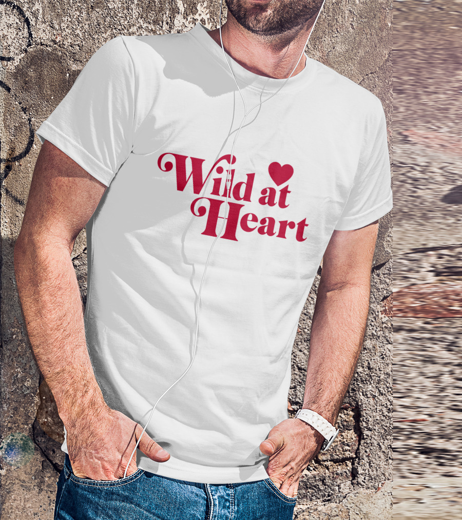 Ldrvillage Merch Wild At Heart Amelia Bold Red Text With Heart T-Shirt