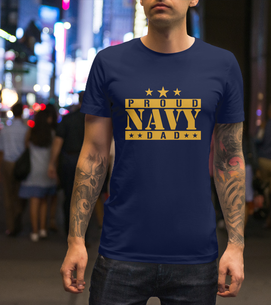 Proud Navy Dad Justmeagain34 T-Shirt