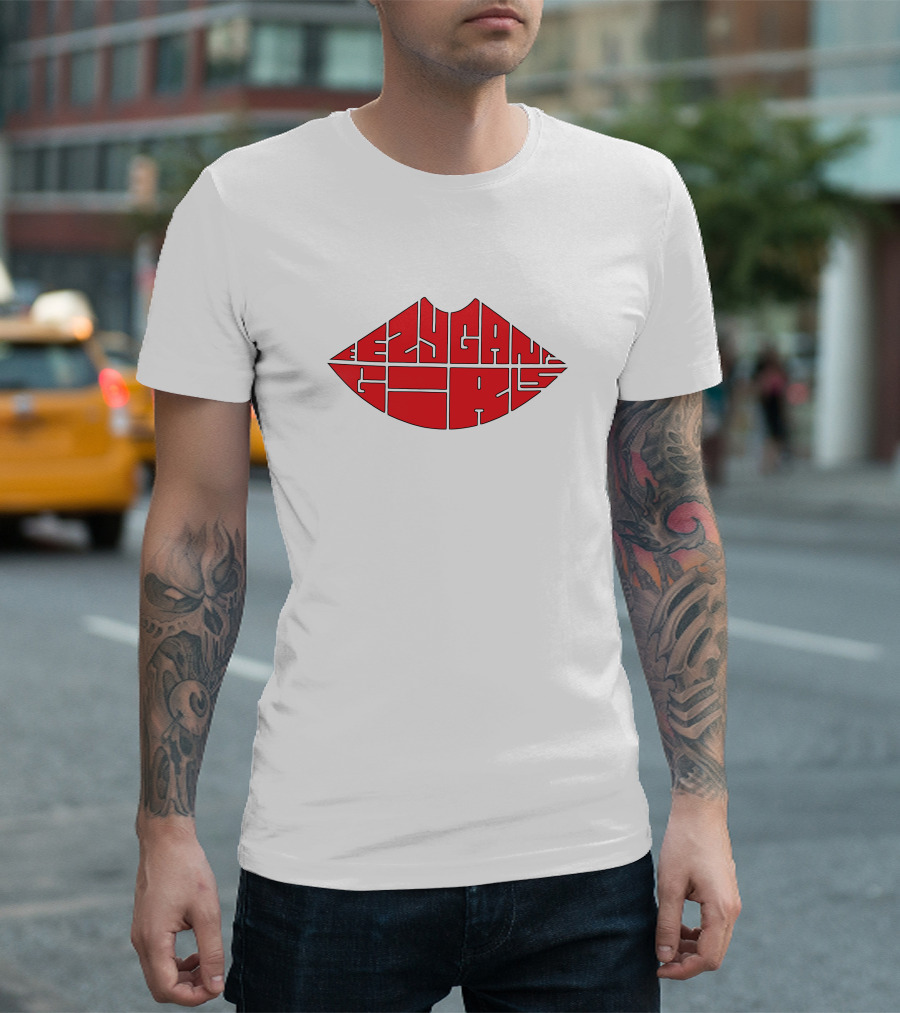 Eezygang Merch Eezygang Girls Red Lips T-Shirt