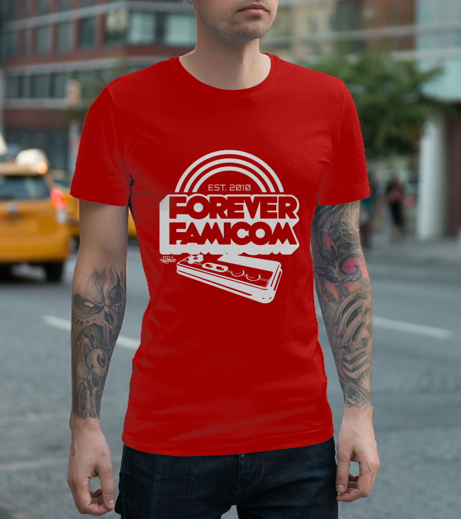 Bits And Rhymes Forever Famicom Est. 2010 Mega Ran Controller T-Shirt