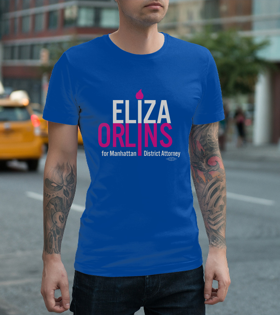 Eliza Orlins for Manhattan District Attorney Campaign Flame T-Shirt