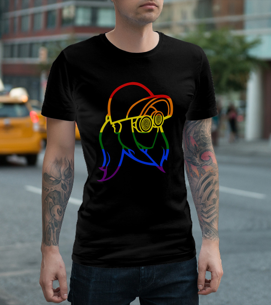 Rezz Rainbow Pride DJ Icon with Spiral Glasses T-Shirt