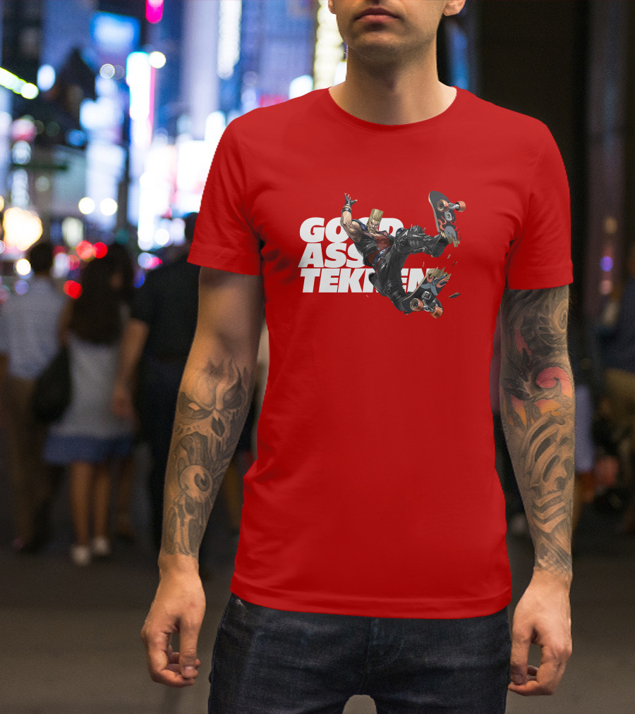 Thea Trinidad Good Ass Tekken Paul Phoenix Skateboarding T-Shirt