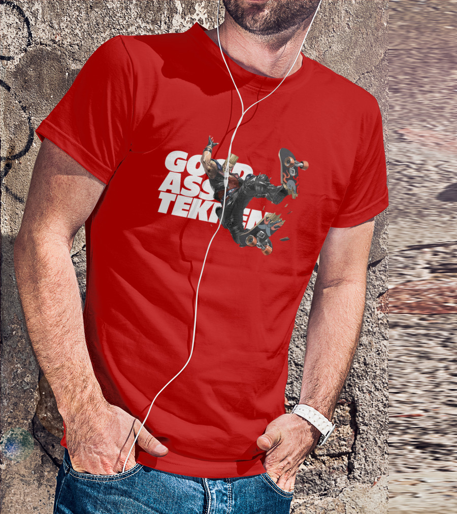 Thea Trinidad Good Ass Tekken Paul Phoenix Skateboarding T-Shirt