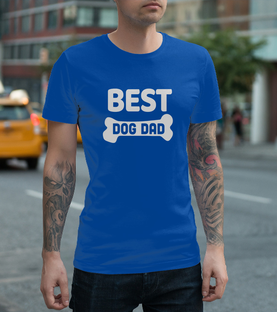 BEST DOG DAD Bone T-Shirt