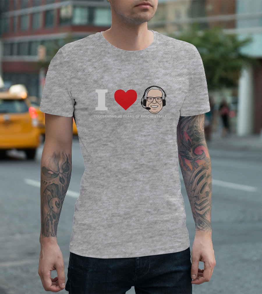 I Love Celebrating 35 Years Of Paschketball T-Shirt