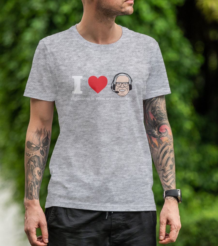 I Love Celebrating 35 Years Of Paschketball T-Shirt