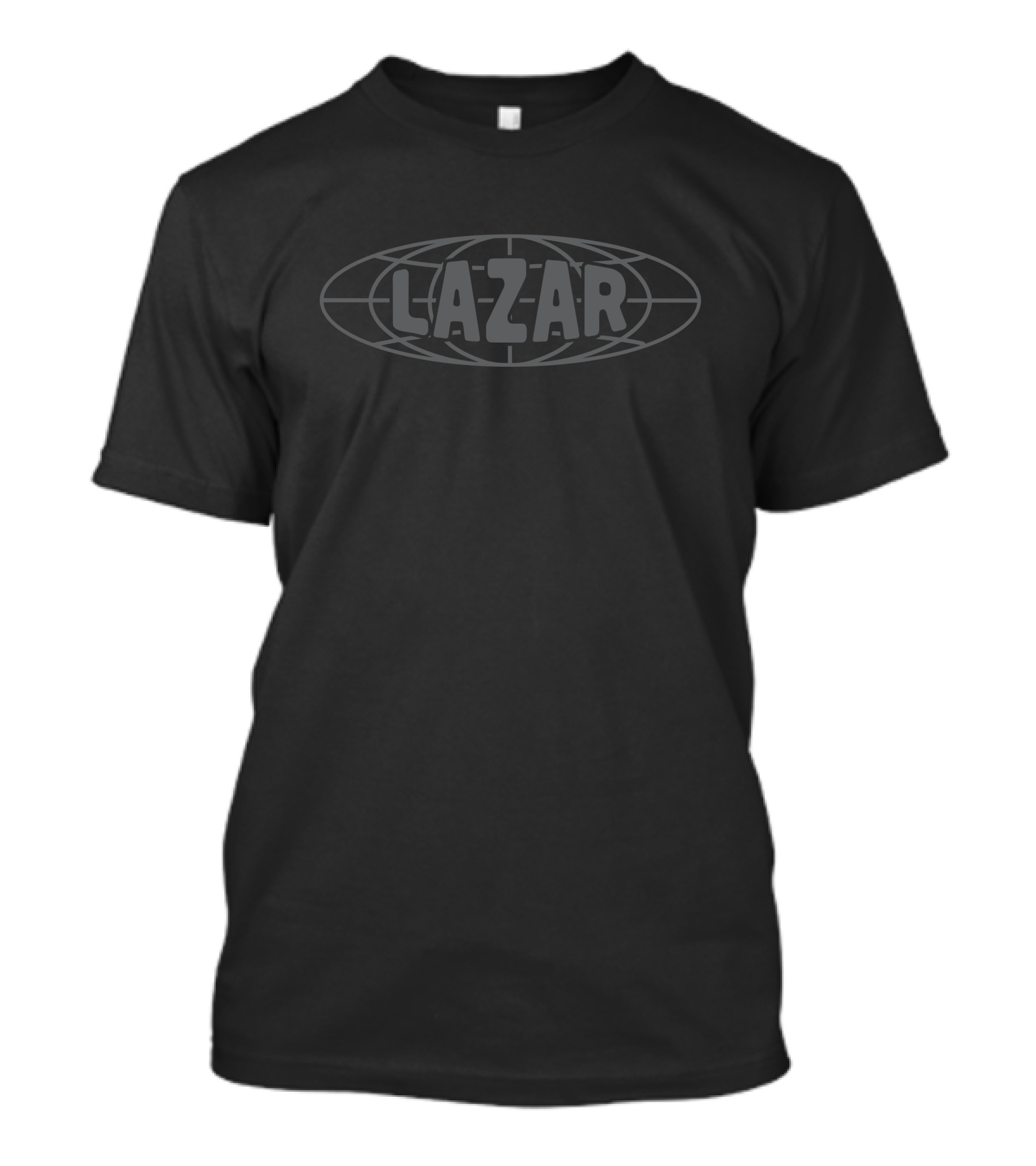 Lazarbeam Merch Globe LAZAR Oval Emblem T-Shirt