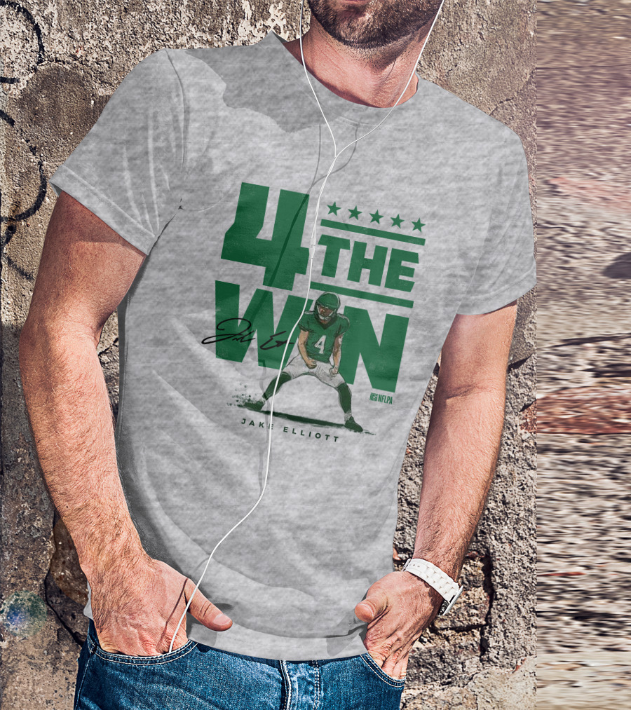 Jake Elliott 4 The Win NFLPA Football Player Nick Sirianni T-Shirt