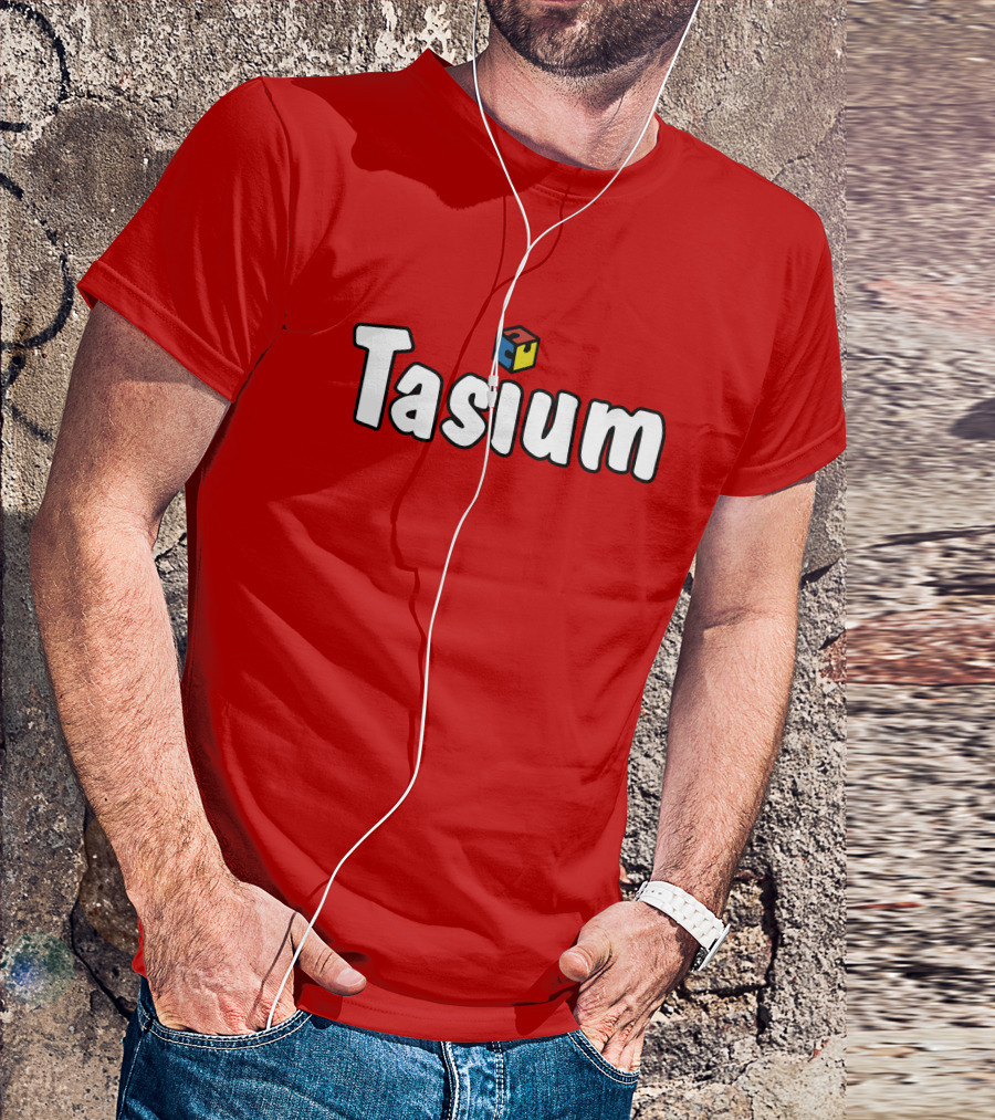 Tasium Merch Iconic Cube Style Fidget Infused T-Shirt