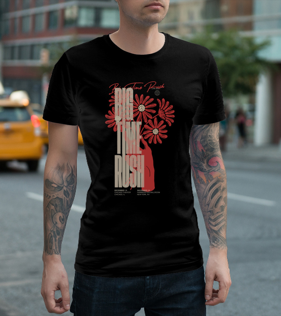 Big Time Rush Live Daisy Chicago Theater New York Hammerstein Ballroom December T-Shirt