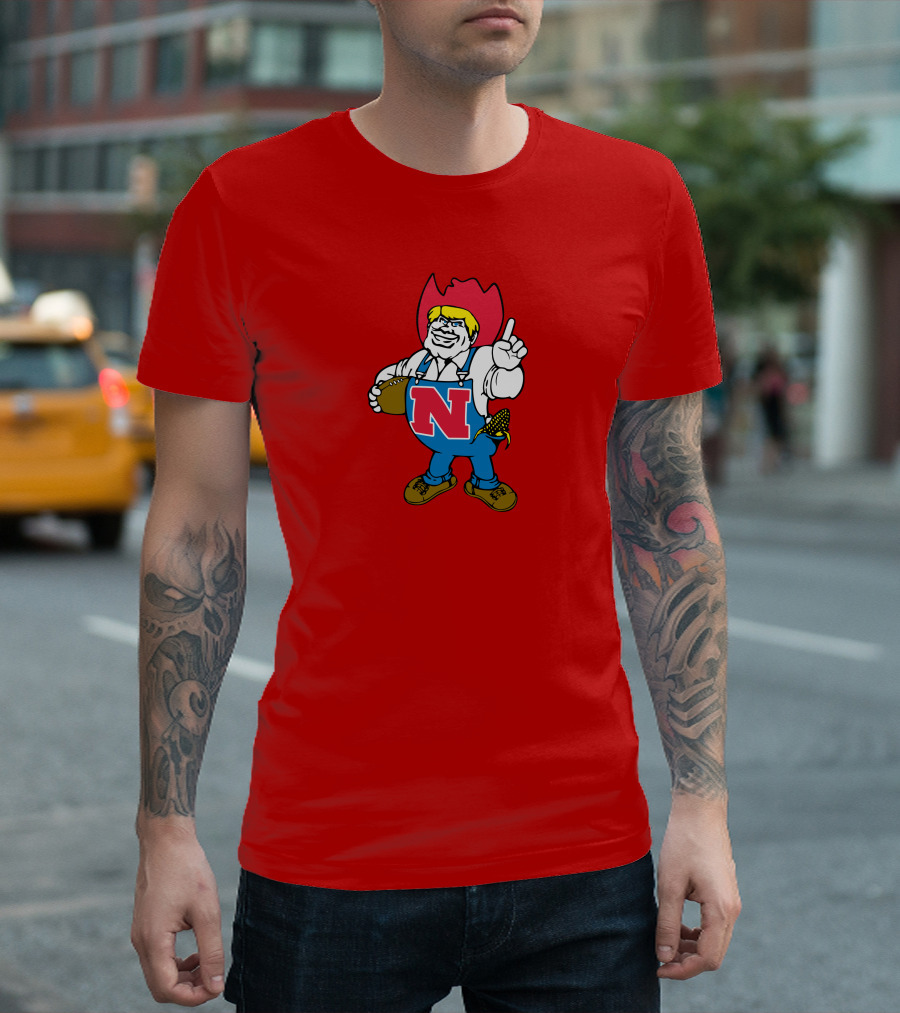 Herbie Husker Nebraska Football Cornhusker Mascot T-Shirt